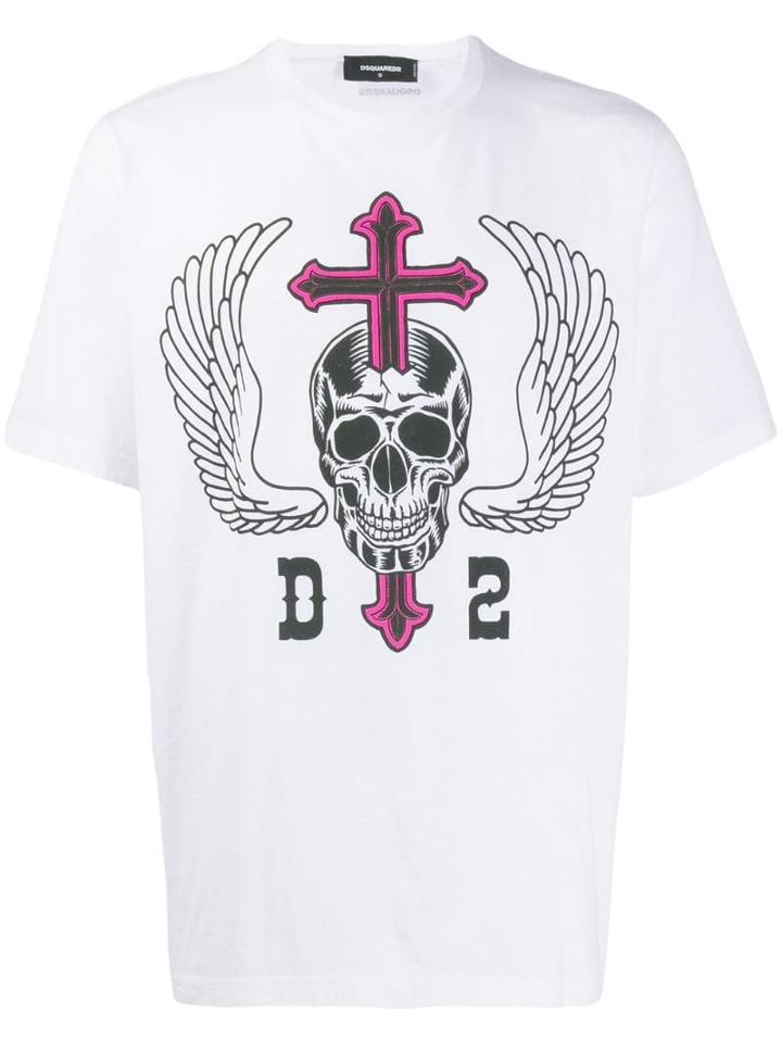 Dsquared2 Skull D2 T-shirt - White
