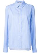 Stella Mccartney - Striped Shirt - Women - Cotton - 40, Women's, Blue, Cotton