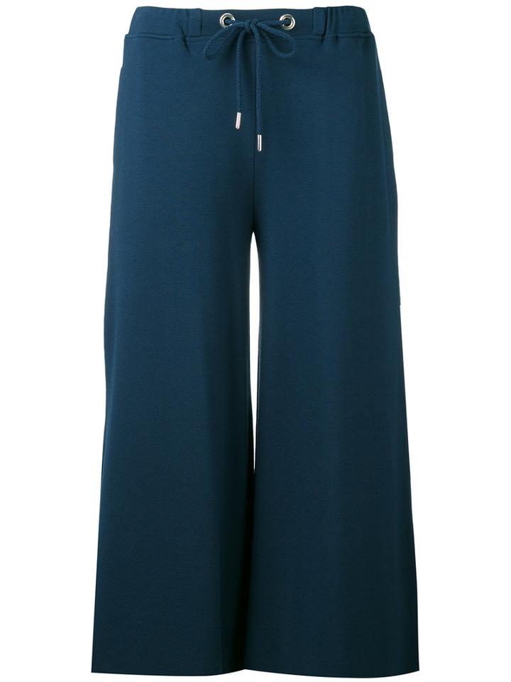 Fay Drawstring Palazzo Pants, Women's, Size: 42, Blue, Polyamide/spandex/elastane/viscose