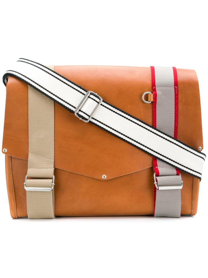 Maison Margiela Buckle-strap Shoulder Satchel - Brown