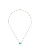 Shay Green Emerald Chain Necklace - Gold