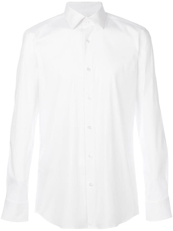Boss Hugo Boss Plain Long Sleeved Shirt - White