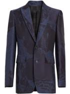 Burberry Classic Fit Dreamscape Wool Blend Tailored Jacket - Blue