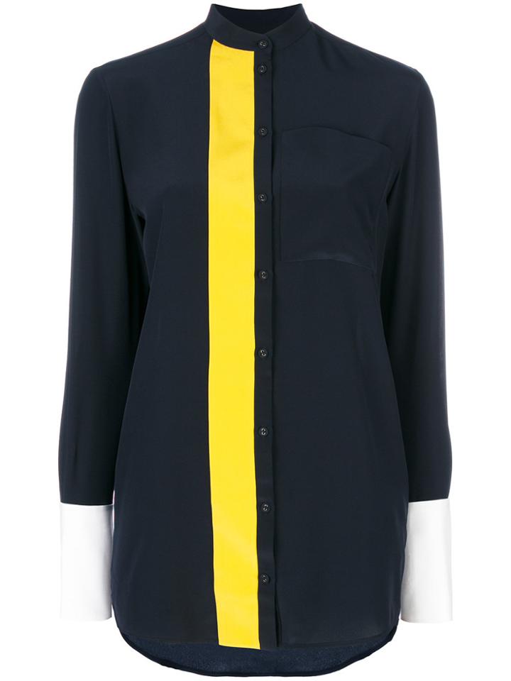 Red Valentino Frill Trimmed Shirt - Pink & Purple