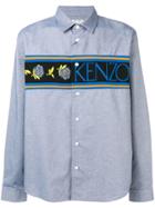 Kenzo Floral Logo Shirt - Blue