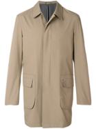 Corneliani Concealed Front Trench Coat - Brown