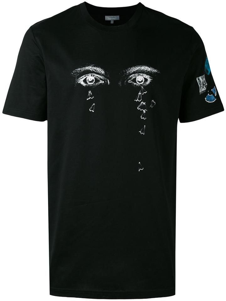 Lanvin - Eyes Print T-shirt - Men - Cotton - S, Black, Cotton