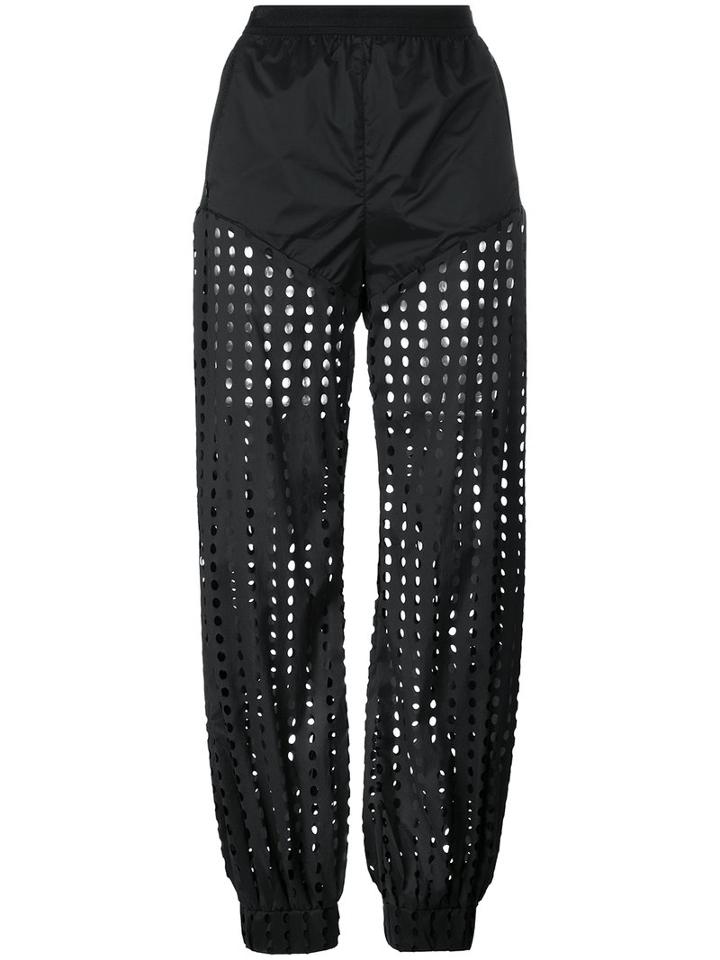 Diesel Perforated Trousers, Women's, Size: Medium, Black, Nylon/spandex/elastane