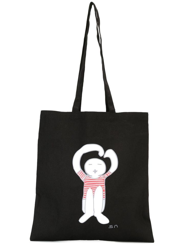 Société Anonyme Logo Print Tote - Black