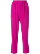 Gianluca Capannolo High-waist Cropped Trousers - Pink & Purple