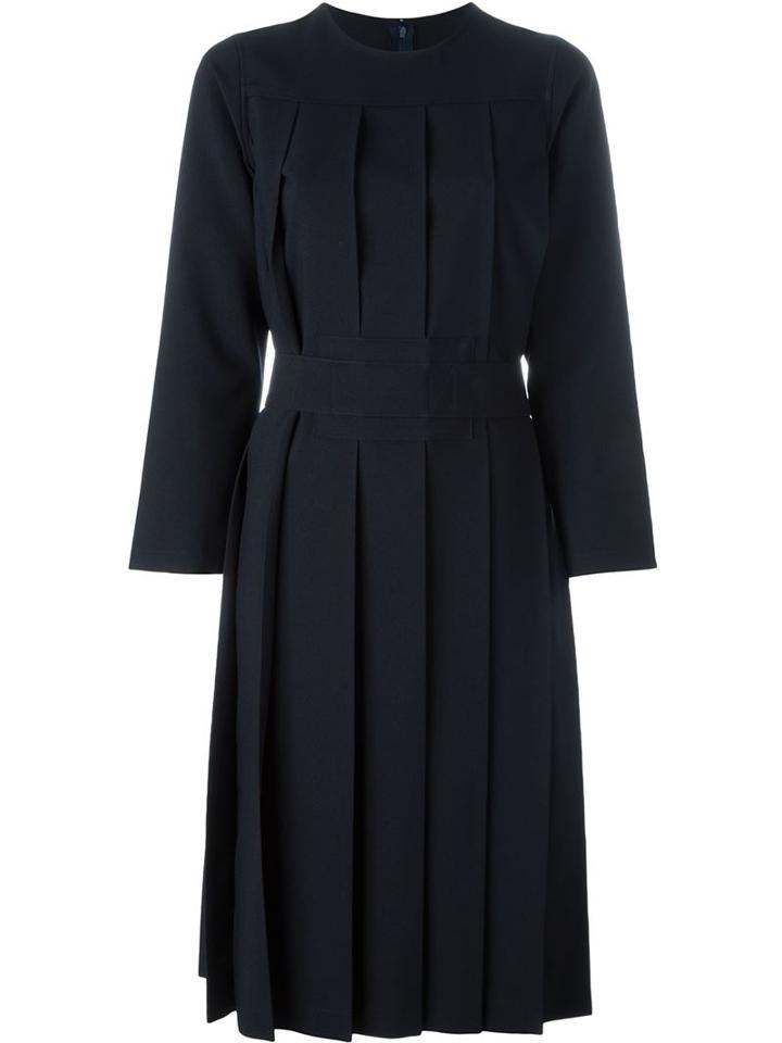 Comme Des Garçons Girl Long Sleeves Pleated Dress