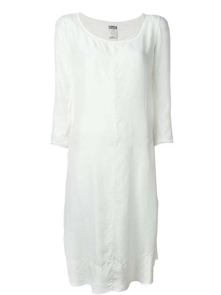 Kristensen Du Nord T-shirt Dress, Women's, Size: 2, White, Silk/cotton