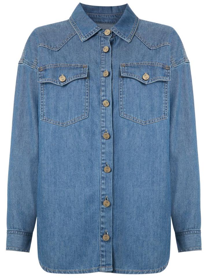 Nk Camisa Jeans Susan Nkf - Blue