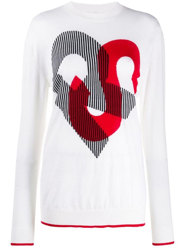 Sonia Rykiel Monogram Print Jumper - White