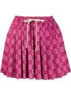 Gucci Gg Jacquard Skort - Pink