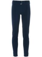 Gloria Coelho - Skinny Trousers - Women - Elastodiene/polyamide - M, Blue, Elastodiene/polyamide