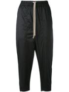 Rick Owens Drkshdw - Drop Crotch Cropped Joggers - Women - Nylon - Xs, Black, Nylon