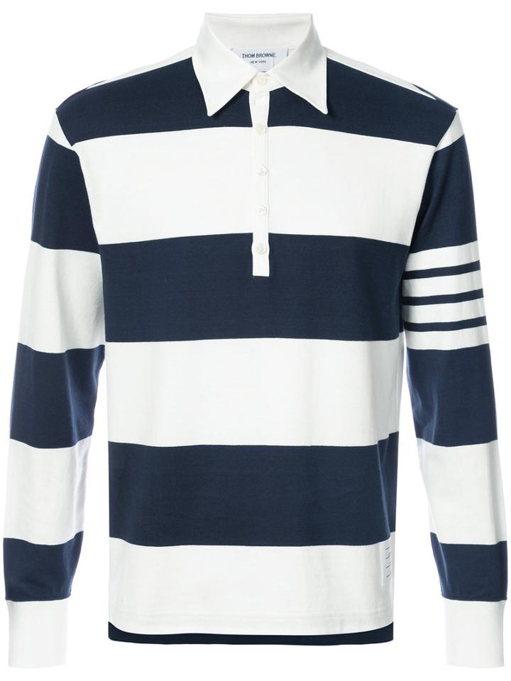 Thom Browne - Striped Polo Top - Men - Cotton - 2, Blue, Cotton