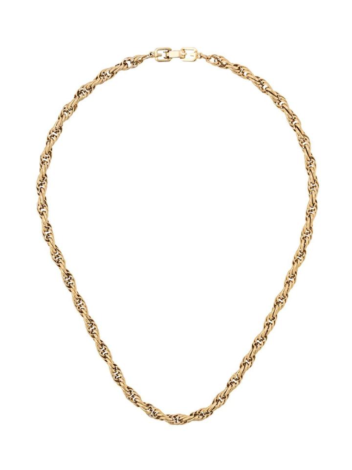 Givenchy Pre-owned Twisted Chain Necklace - Gold
