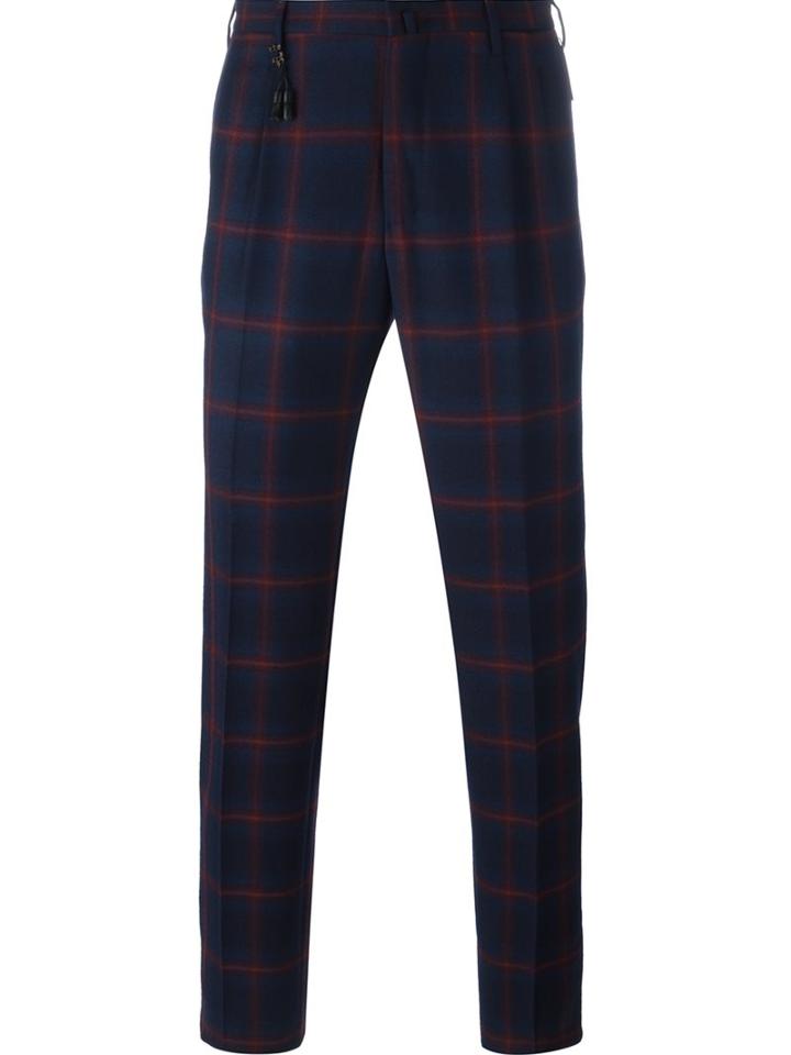 Incotex 'double Pence' Trousers, Men's, Size: 46, Blue, Wool