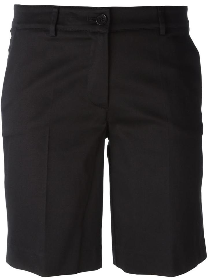 P.a.r.o.s.h. Tailored Shorts, Women's, Black, Cotton/spandex/elastane/acetate/viscose