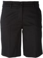 P.a.r.o.s.h. Tailored Shorts, Women's, Black, Cotton/spandex/elastane/acetate/viscose