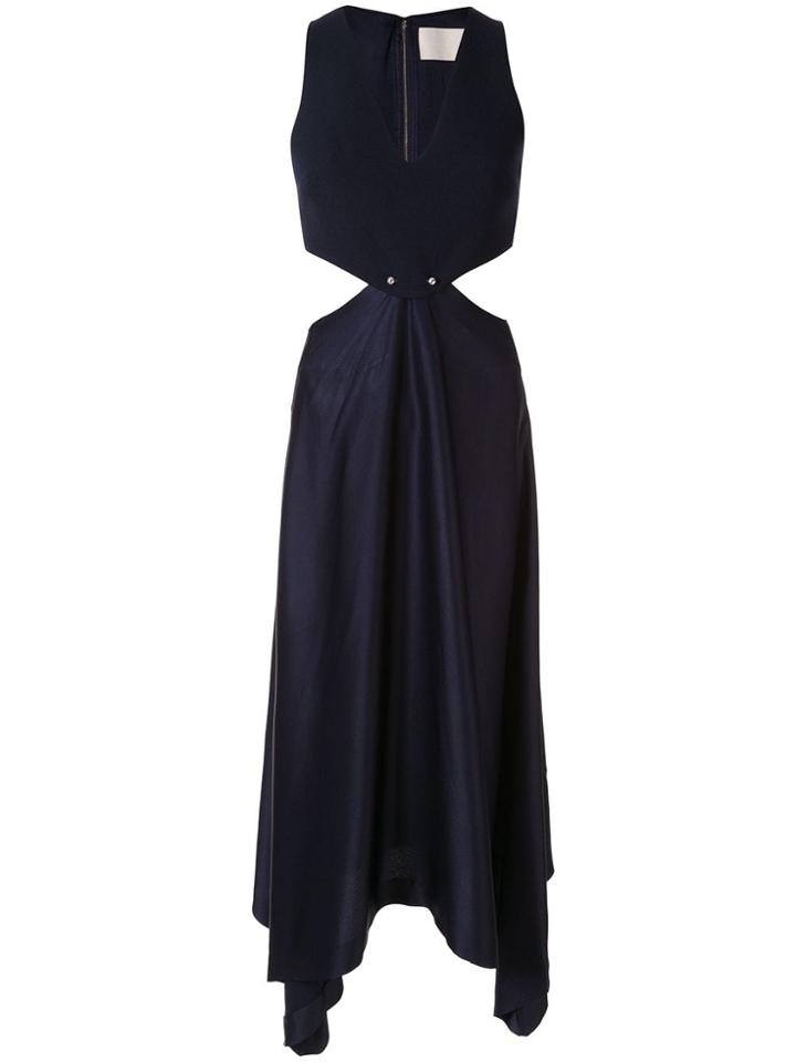 Dion Lee Pierced Midi Dress - Blue