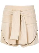 Andrea Bogosian Chamois Skorts - Nude & Neutrals