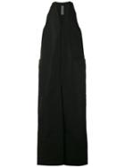 Rick Owens Wide Leg Body Bag Jumpsuit, Men's, Size: 48, Black, Cotton/polyester/viscose
