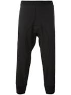 Neil Barrett Piped Track Pants, Men's, Size: 46, Black, Polyester/wool/spandex/elastane/cotton