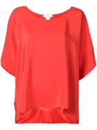 Jean Paul Knott Loose Fit Blouse - Red