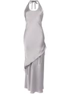 Gloria Coelho Halterneck Gown - Metallic