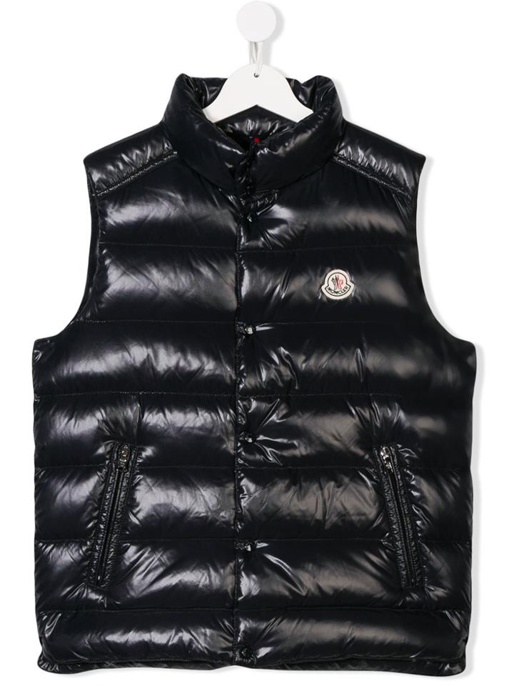 Moncler Kids Puffer Gilet - Blue