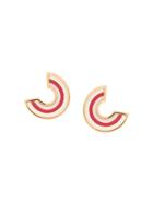 Marni Striped Half Circle Earrings - Multicolour