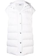Msgm Padded Button Gilet - White