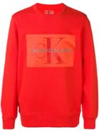 Calvin Klein Jeans Logo Sweatshirt - Red