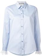 Gucci Lace Cuff Oxford Shirt - Blue