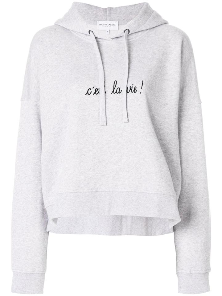Maison Labiche C'est La Vie Hoodie - Grey