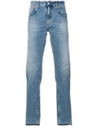 Department 5 Distressed Straight Leg Jeans - Blue