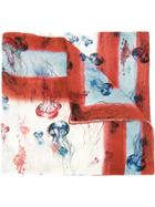 Olympiah Jellyfish Printed Scarf - Multicolour