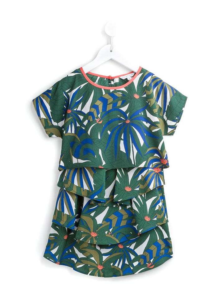 Little Marc Jacobs Tropical Print Dress Set, Girl's, Size: 12 Yrs, Green