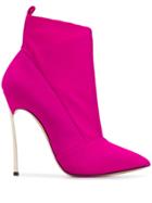 Casadei Blade Runway Boots - Pink