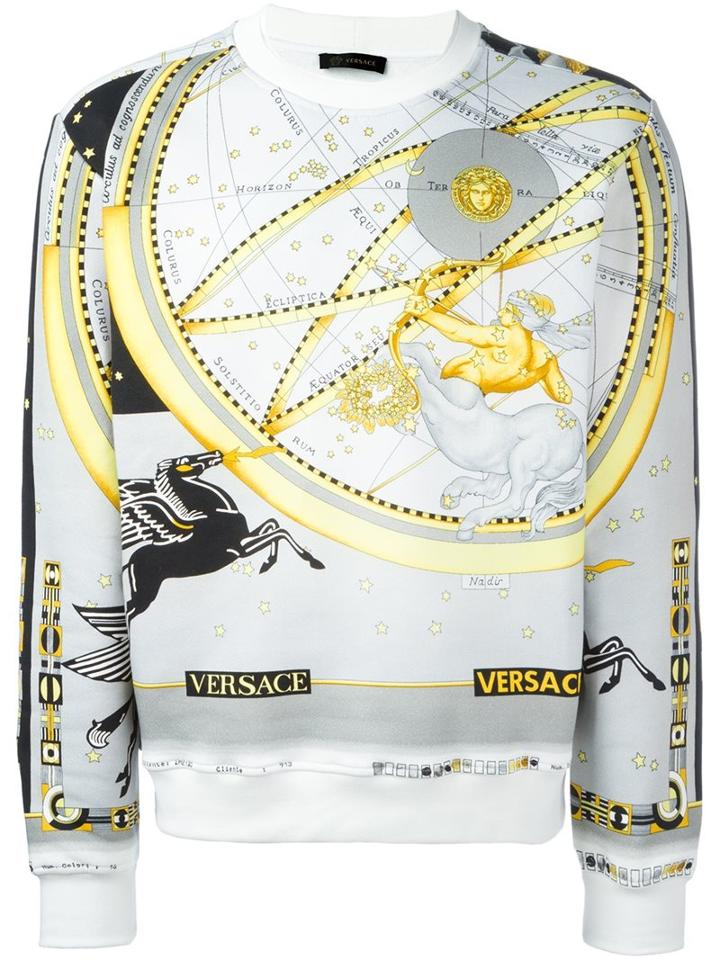 Versace 'astrological' Sweatshirt, Men's, Size: Medium, Black, Cotton