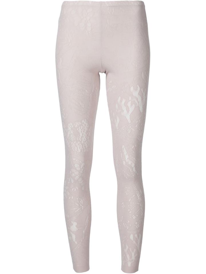 Pleats Please By Issey Miyake 'a-poc Desert Path' Leggings - Pink &