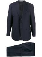 Canali Piped Seam Single-breasted Suit - Blue