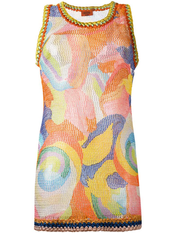 Missoni - Patterned Knit Tank Top - Women - Polyester/rayon - 42, Polyester/rayon