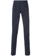 Etro Paisley Printed Trousers - Blue