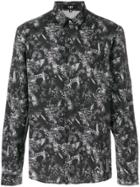 Versus Column Print Shirt - Black