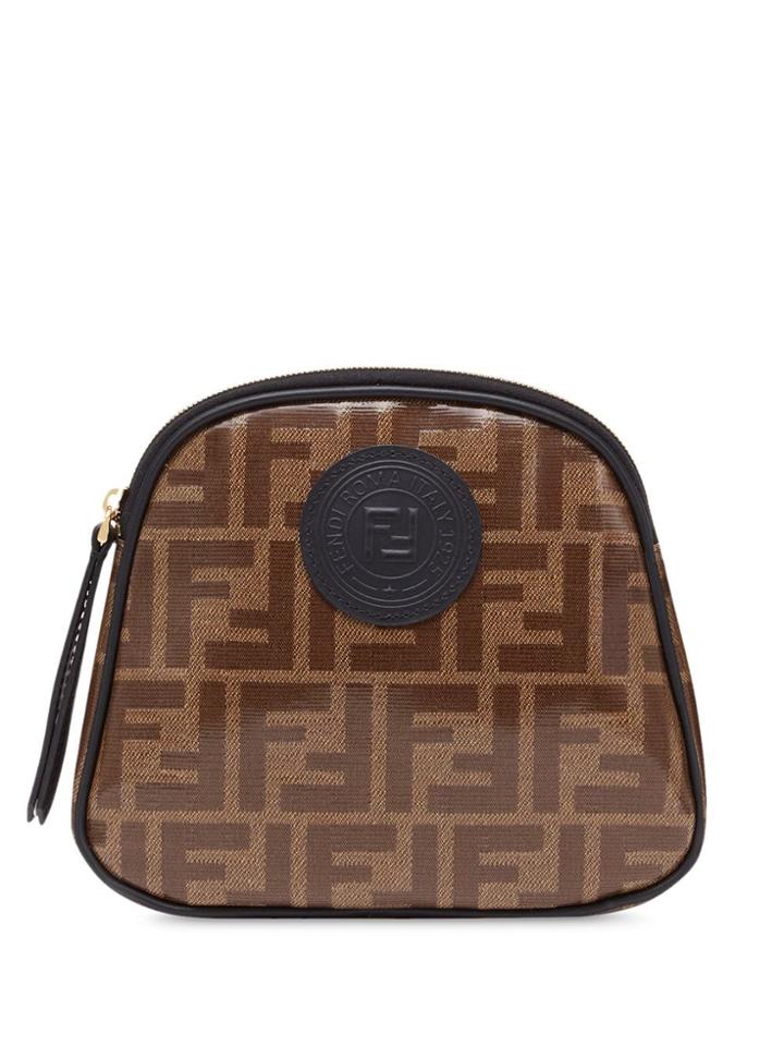 Fendi Medium Ff Toiletry Case - Brown