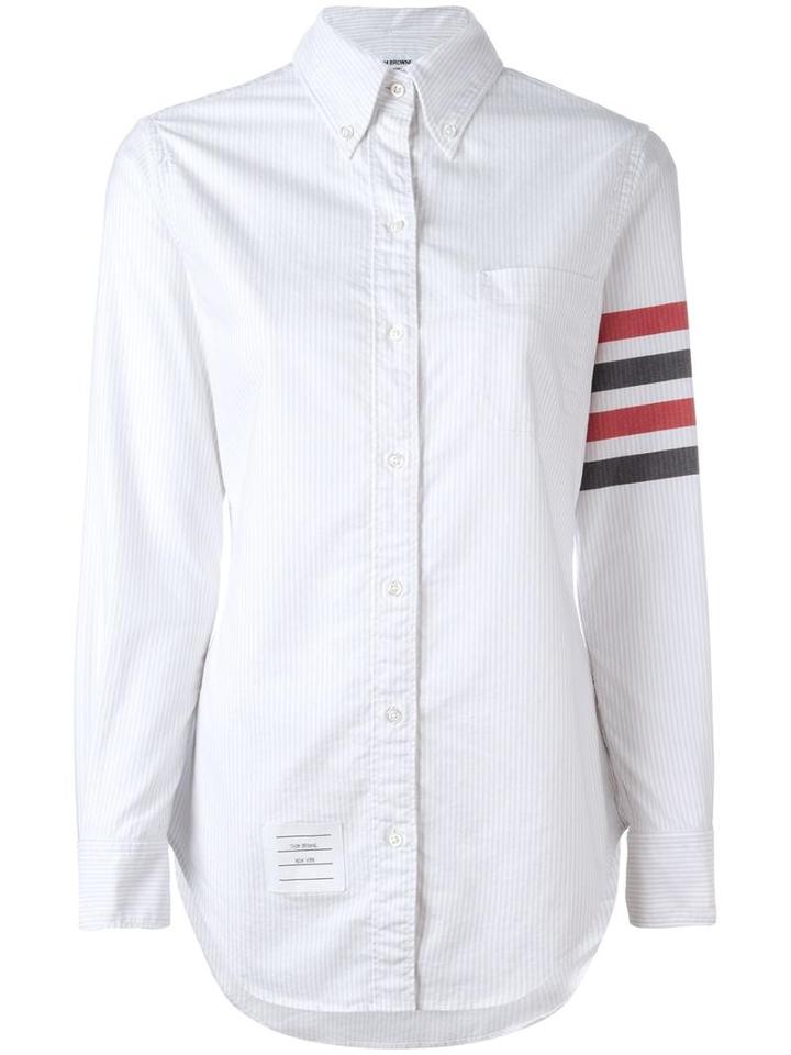 Thom Browne Colour Block, Women's, Size: 42, White, Cotton